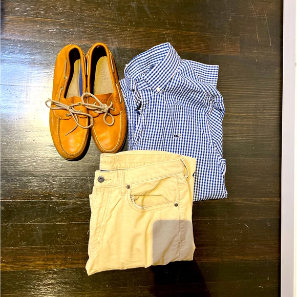 Vineyard Vines, J Crew and Sperry Combo Men's Outfit - Picture 1 of 1